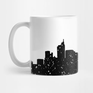 Panorama city in snow or lights Mug